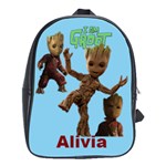 I Am Groot 100% Genuine Leather Backpack School Bag (Large) Clone