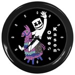 Marshmello Emote Marsh Walk Emote Custom Made 10  Wall Clock Wall Clock (Black) Clone