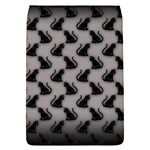 Black Cats On Gray Removable Flap Cover (S)