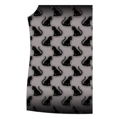 Black Cats On Gray Women s Button Up Vest from ArtsNow.com Front Right