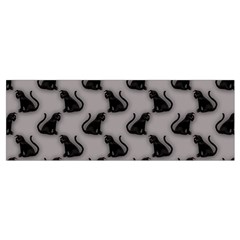 Black Cats On Gray Wristlet Pouch Bag (Small) from ArtsNow.com Bottom