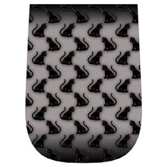 Black Cats On Gray Wristlet Pouch Bag (Small) from ArtsNow.com Right Side