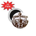 Crown001_brown 1.75  Magnet (10 pack) 