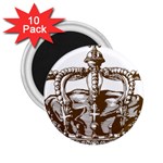 Crown001_brown 2.25  Magnet (10 pack)