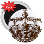 Crown001_brown 3  Magnet (10 pack)