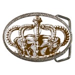 Crown001_brown Belt Buckle