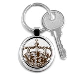 Crown001_brown Key Chain (Round)