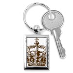 Crown001_brown Key Chain (Rectangle)