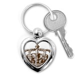 Crown001_brown Key Chain (Heart)