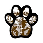 Crown001_brown Magnet (Paw Print)