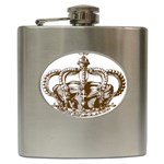 Crown001_brown Hip Flask (6 oz)