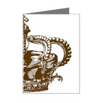 Crown001_brown Mini Greeting Card