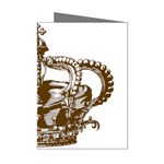 Crown001_brown Mini Greeting Cards (Pkg of 8)