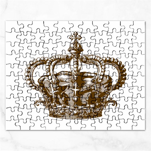 Crown001_brown Jigsaw Puzzle (Rectangular) from ArtsNow.com Front