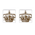 Crown001_brown Cufflinks (Square)