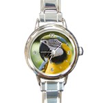 Parrot Round Italian Charm Watch