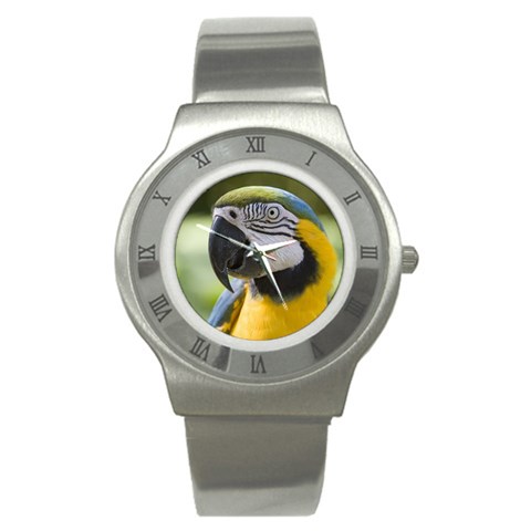 Parrot Stainless Steel Watch from ArtsNow.com Front