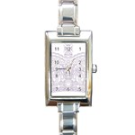 Crown008_purple Rectangular Italian Charm Watch