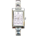 Crown008_purple Rectangular Italian Charm Watch