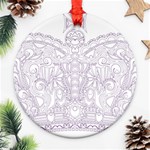 Crown008_purple Ornament (Round)