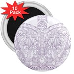 Crown008_purple 3  Magnet (10 pack)