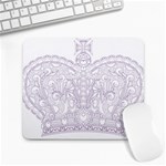 Crown008_purple Large Mousepad