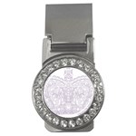 Crown008_purple Money Clip (CZ)