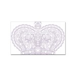 Crown008_purple Sticker (Rectangular)