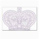 Crown008_purple Postcards 5  x 7  (Pkg of 10)