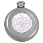 Crown008_purple Hip Flask (5 oz)