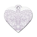 Crown008_purple Dog Tag Heart (One Side)