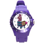 ROUND PLASTIC UNISEX CUSTOM MADE SPORTS WATCH Round Plastic Sport Watch (L)