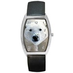 Fabulous Polar Bear Barrel Style Metal Watch