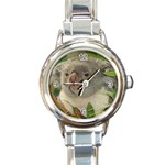 Koala Bear Round Italian Charm Watch