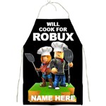 Will Cook For Robux Roblox Full Print Apron With 2 Front Pockets Full Print Apron