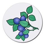 Delicious Blueberries Round Mousepad