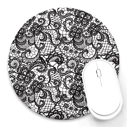 Encaje Round Mousepads from ArtsNow.com Front