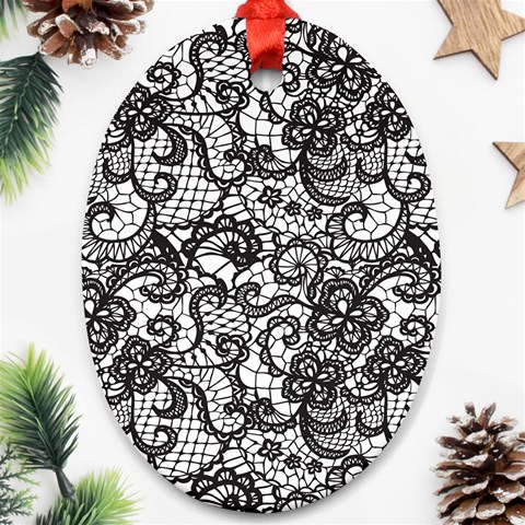 Encaje Ornament (Oval) from ArtsNow.com Front