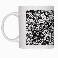 Encaje White Mugs from ArtsNow.com Left