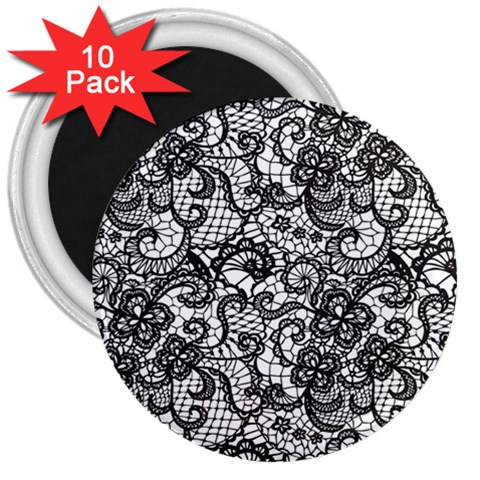 Encaje 3  Magnets (10 pack)  from ArtsNow.com Front