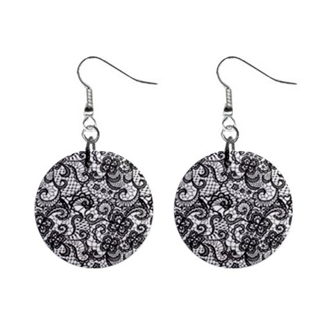 Encaje Mini Button Earrings from ArtsNow.com Front