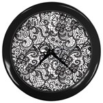 Encaje Wall Clock (Black)