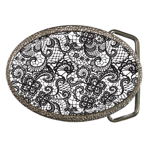 Encaje Belt Buckles from ArtsNow.com Front