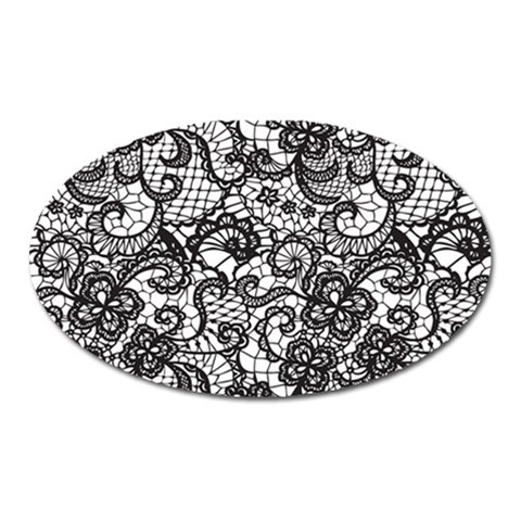 Encaje Oval Magnet from ArtsNow.com Front