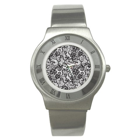 Encaje Stainless Steel Watch from ArtsNow.com Front
