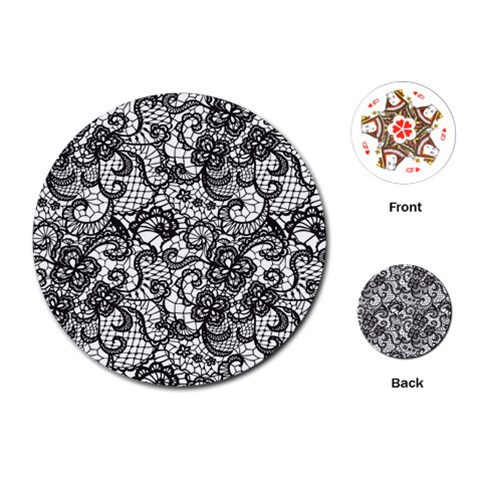 Encaje Playing Cards Single Design (Round) from ArtsNow.com Front