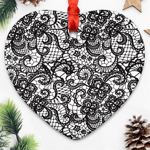 Encaje Heart Ornament (Two Sides) from ArtsNow.com Front