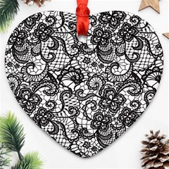 Encaje Heart Ornament (Two Sides) from ArtsNow.com Back