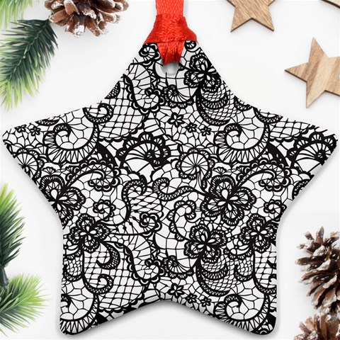 Encaje Star Ornament (Two Sides) from ArtsNow.com Front