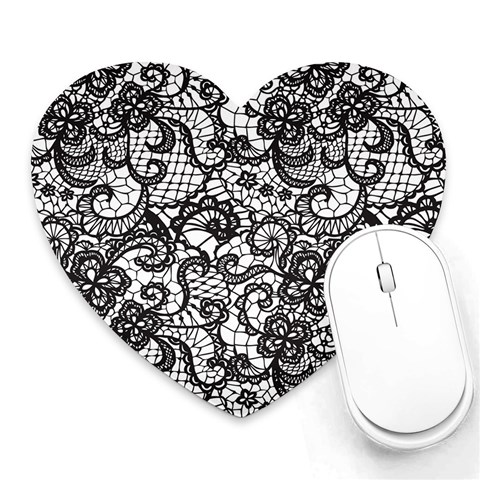 Encaje Heart Mousepads from ArtsNow.com Front